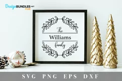 Christmas family monogram SVG|Christmas family design SVG Product Image 1