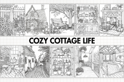 Cozy Cottage Life Coloring Pages 10 A4 PNG Product Image 1