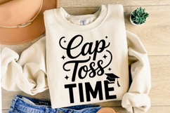Cap Toss Time svg | Graduation Svg | Shirt Svg Product Image 2