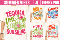 Summer Vibes PNG , Sassy Coastal Beach Trendy Sublimation Product Image 1