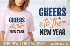 Cheers to the new year SVG, Happy New Year SVG Product Image 1