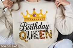 Birthday queen PNG, Birthday Sublimation PNG Product Image 2