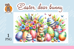 Easter, bunny, flowers Product Image 1