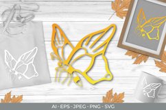 Butterfly with Gradient Color Papercut SVG Product Image 1