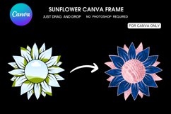 Sunflower CANVA Template, Drag and Drop Frame Product Image 1