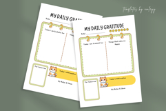 Cute Daily Gratitude Planner Template | Printable Digital Product Image 1