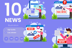 News Illustration Pack Product Image 1
