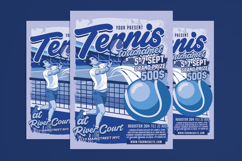Tennis Tournament Retro Style Flyer Product Image 1