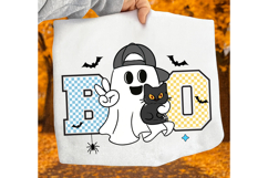 BOO Spooky Vibes Kids Halloween PNG, Spooky Ghost PNG, BOO Product Image 5
