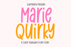 Marie Quirky - Playful Handwriting Font Product Image 1