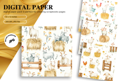 Farm Animal Background Cute Kids Room Pattern Wallpaper_18 Product Image 1