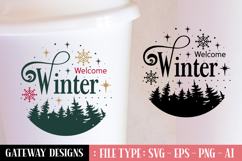 Welcome Winter svg design Product Image 1