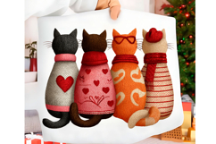 Valentine Cat Png, Valentine Day PNG, Product Image 1