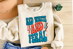 Red White and Feral svg | Svg Files for Cricut | Shirt Svg Product Image 2