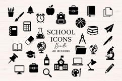 School Icons SVG Bundle, 40 Designs Product Image 1