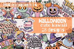 Halloween Cute Kawaii Clipart Bundle Sublimation 28 PNG Product Image 1