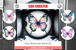 Car Coaster Fairy Butterfly Product Image 1