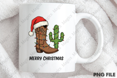 Western Merry Christmas Sublimation PNG Product Image 4