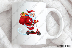Funny Christmas Png, Santa Claus Riding Product Image 4