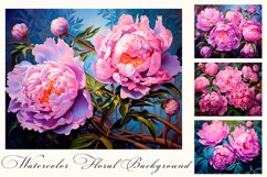 Pink peonies flowers Impressionism modern painting Product Image 1