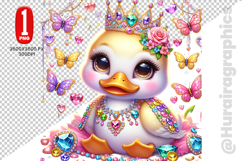 Cute Duck Clipart - PNG File Product Image 2