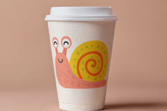 Snail sticker set funny cartoon colorful animals pack Product Image 4