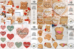 Valentine&#039;s Day Mega Bundle laser cut. 3D Love home decor Product Image 2