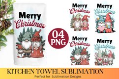 Merry Christmas Kitchen Towel - Christmas Towel Design Product Image 1