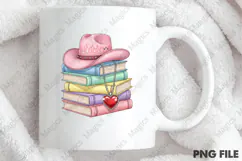 Cowgirl Romance, Pink Western Books PNG Product Image 4
