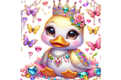 Cute Duck Clipart - PNG File Product Image 1