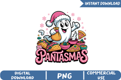 Pantasmas Holiday Cartoon Sublimation, Christmas png Product Image 1