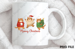 Meowy Christmas PNG, Christmas Cat PNG Product Image 4