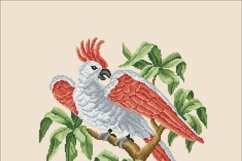 Vintage Cross Stitch White parrot 2 Product Image 5