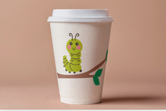 Caterpillar sticker set bright cartoon insects pack Product Image 7