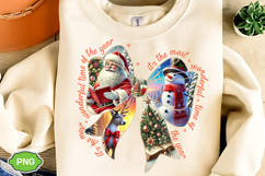 It&#039;s The Most Wonderful Time Of The Year PNG, Christmas Bow Product Image 6