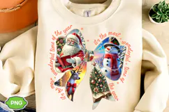It's The Most Wonderful Time Of The Year PNG, Christmas Bow Product Image 6