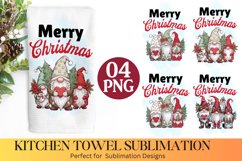 Merry Christmas Kitchen Towel - Christmas Towel Design Product Image 1