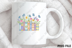 Pastel Book PNG - Cute Floral Reader Clipart Product Image 4