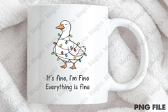 Christmas Lights Goose PNG Product Image 4