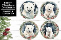 Baby Farm Animals PNG Christmas Ornaments or Coasters Product Image 19