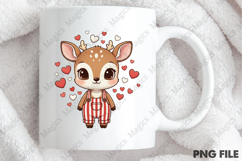 Cute Christmas Reindeer PNG Design Product Image 4