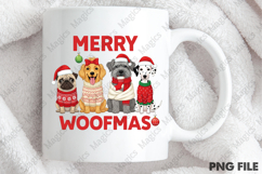 Funny Merry Woofmas PNG, Christmas PNG Product Image 4