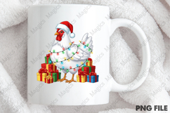 Funny Chicken Christmas Png, Cute Chicke Product Image 4