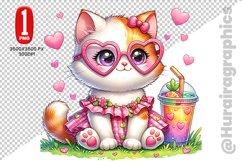 Cute Cat Clipart - PNG File Product Image 1