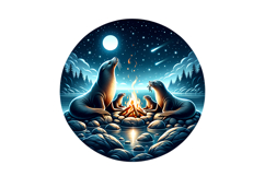 Cute Sealion Clipart - PNG File Product Image 1