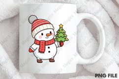 Cute Christmas Snowman Sublimation PNG Product Image 4