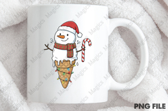 Funny Christmas Snowman Ice Png Design Product Image 4