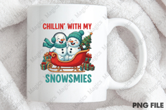 Vintage Christmas PNG, Snowman Product Image 4