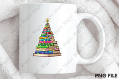 Bookish Christmas Tree PNG Sublimation Product Image 4