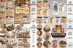 3D Pets Mega bundle laser cut. Pet Memorial SVG. Home decor Product Image 2
